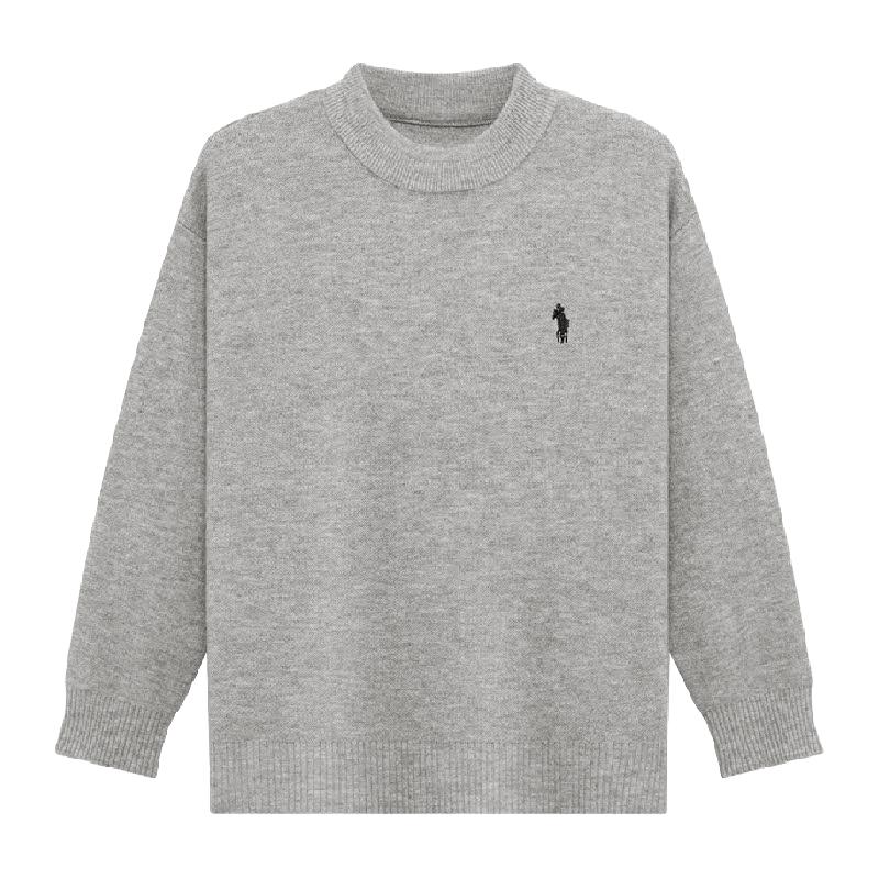 ZOSEE 童装男童毛衣纯色半高领秋冬装2024男孩大童冬季上衣线衣 72.9元