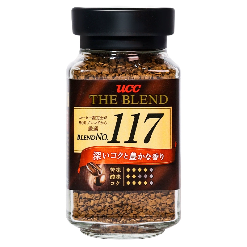 UCC悠诗诗117黑咖啡无糖冻干速溶美式咖啡醇厚提神冲饮90g ￥23