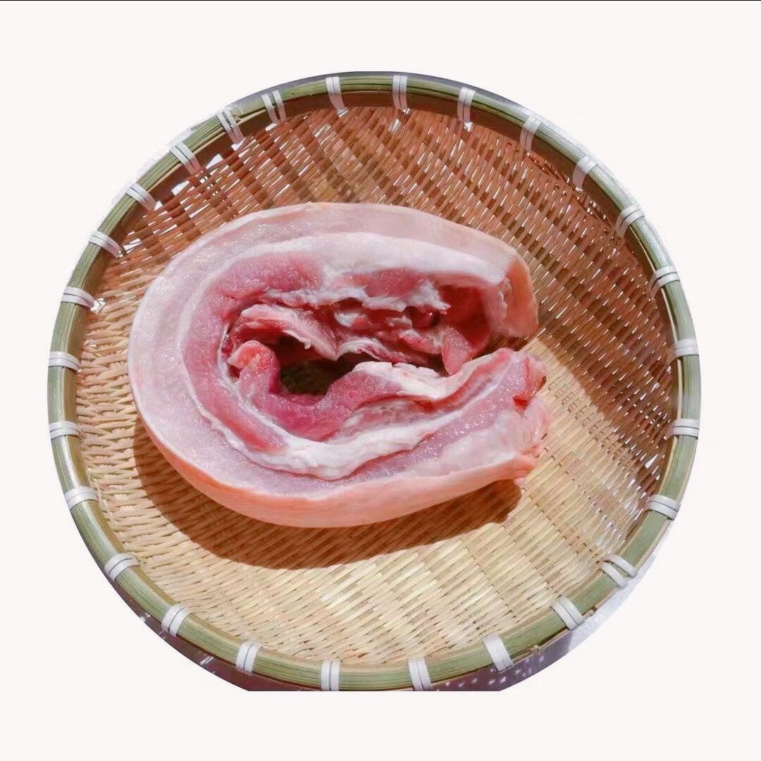 立始 家用新鲜猪肉带皮五花肉5斤 65元（需用券）