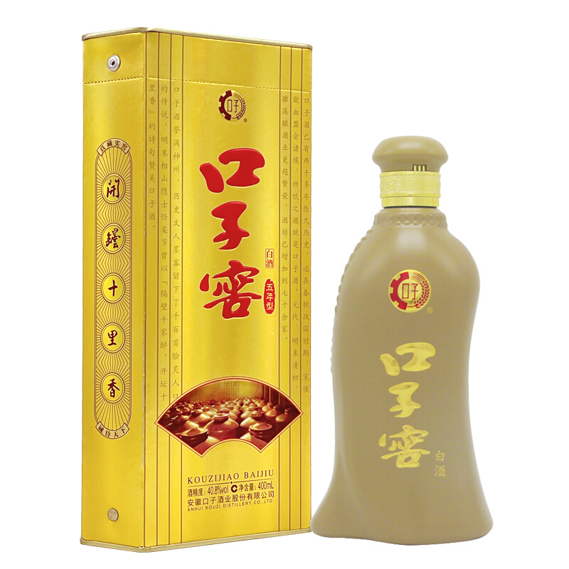 88VIP：口子窖 五年型 40.8%vol 兼香型白酒 400ml 单瓶装 83.6元（需用券）