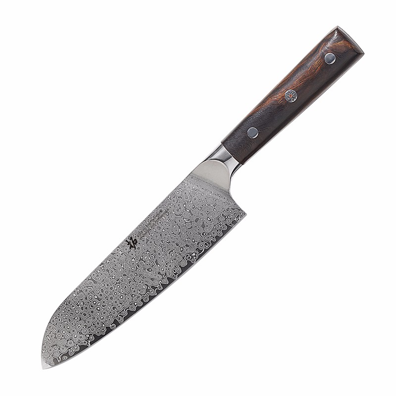 tuoknife 拓 DR04Y 玄武系列 大马士革钢三德刀 17.8cm ￥144.38