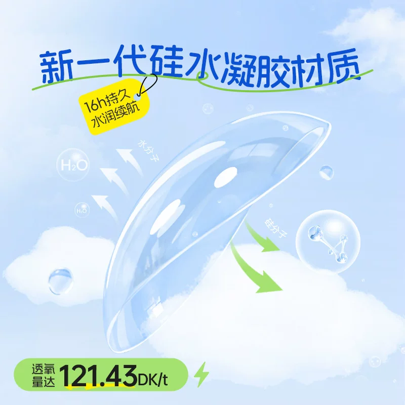 HYDRON 跃氧硅水凝胶日抛30片隐形眼镜赠5片 62.1元 - 线报酷