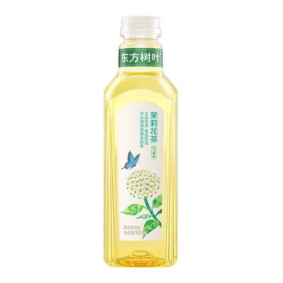 农夫山泉东方树叶900ml*2大瓶装青柑普洱茉莉花茶乌龙无糖茶饮料 7元