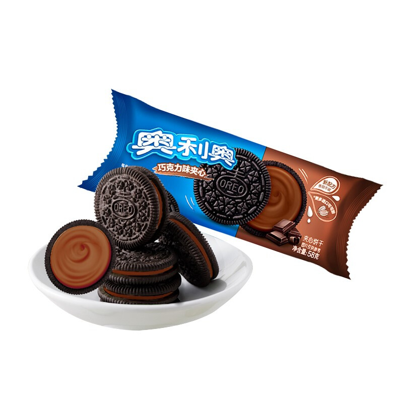 OREO 奥利奥 夹心饼干 巧克力味 58g 2.28元（需用券）