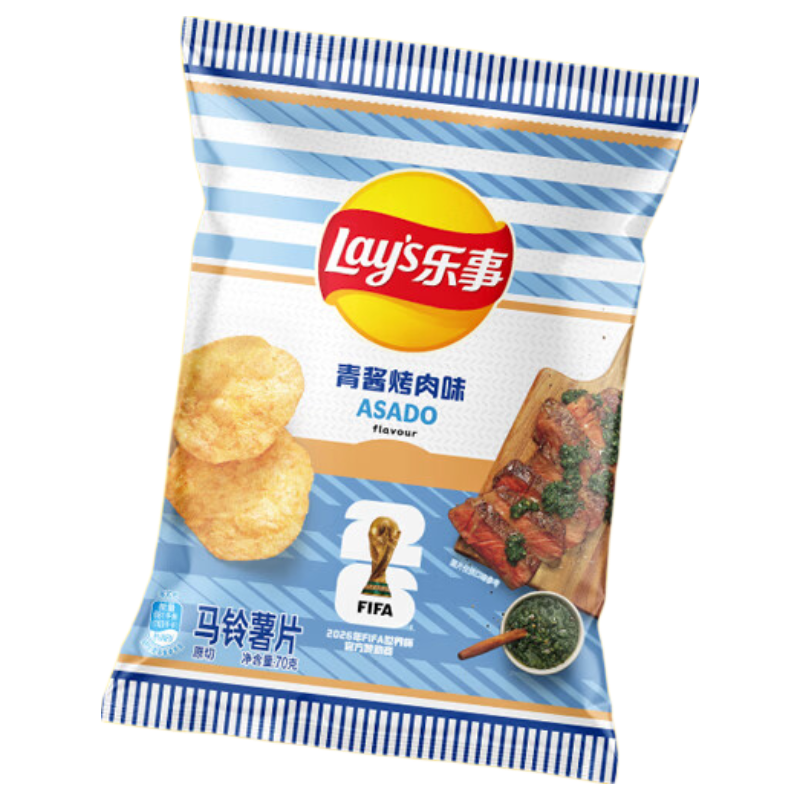 乐事 青酱烤肉味薯片 70g 3.9元