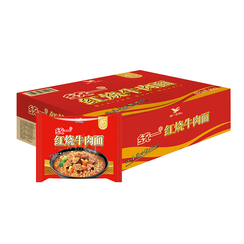 统一 红烧牛肉面 100g*24袋 2400g 46.64元