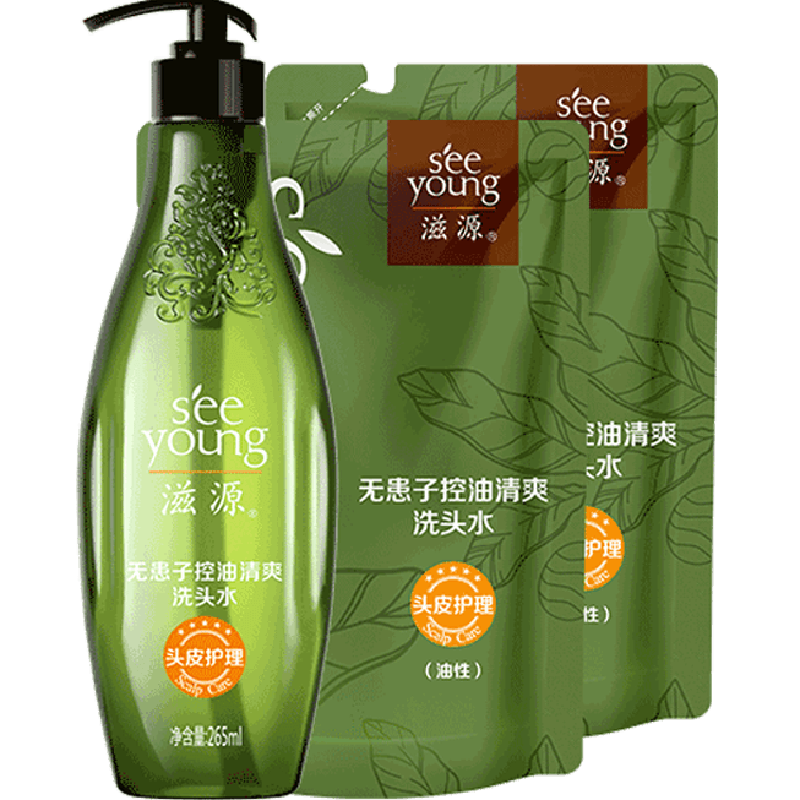 seeyoung 滋源 无患子控油清爽洗头水 735ml ￥24.55