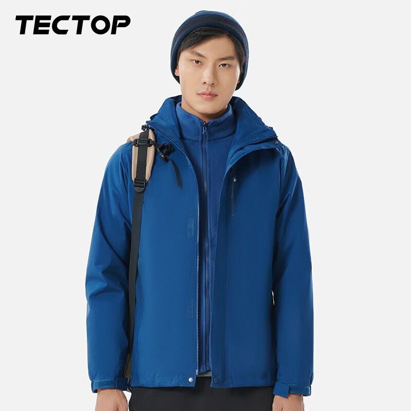 TECTOP 探拓 男士户外三合一两件套冲锋衣 157.96元（需用券）