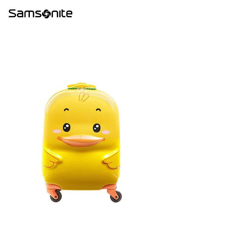 Samsonite 新秀丽 儿童拉杆箱 学生行李箱时尚童趣卡通动物 U22 黄色小鸭 16英
