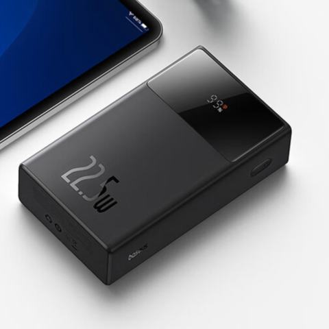 31日20点：BASEUS 倍思 PPXD20 讯电 数显移动电源 20000mAh 22.5W 69元包邮