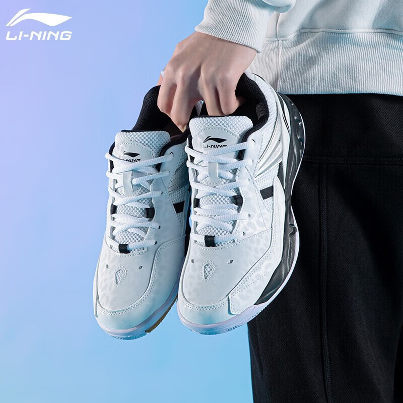 移动端：LI-NING 李宁 羽毛球鞋小羽男子耐磨训练鞋专业抗扭减震透气运动鞋