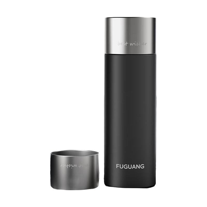 富光 保温杯全钢男款水杯子茶水分离高档泡茶杯 雅致黑520ml 69元（需用券）