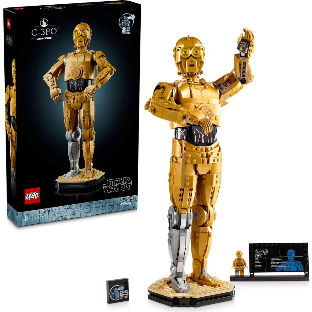 LEGO 乐高 积木 星球大战 75398机器人C-3PO 新品 拼装玩具男孩女孩生日礼 1052.19