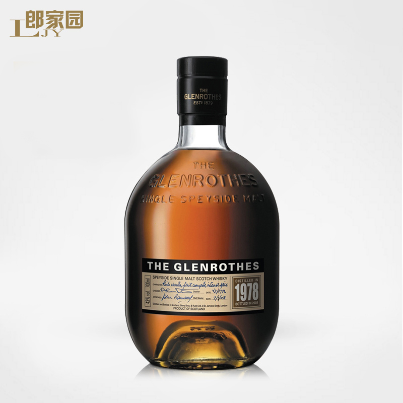 洋酒The Glenrothes1978格兰路思1978麦芽威士忌酒 6265.2元