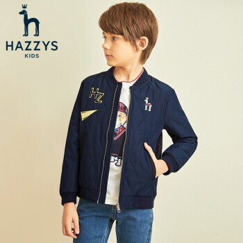 HAZZYS 哈吉斯 HZODBD34CM629 男童短外套 藏蓝 105cm 189元（需用券）