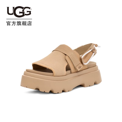 UGG 厚底可调式 束带时尚凉鞋 两色 949元包邮（需领券）