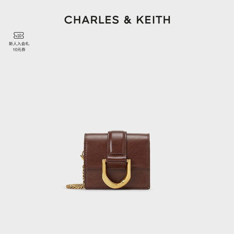 百亿补贴：CHARLES & KEITH CHARLES＆KEITH CK6-50840489马蹄扣饰迷你Gabine零钱包小包