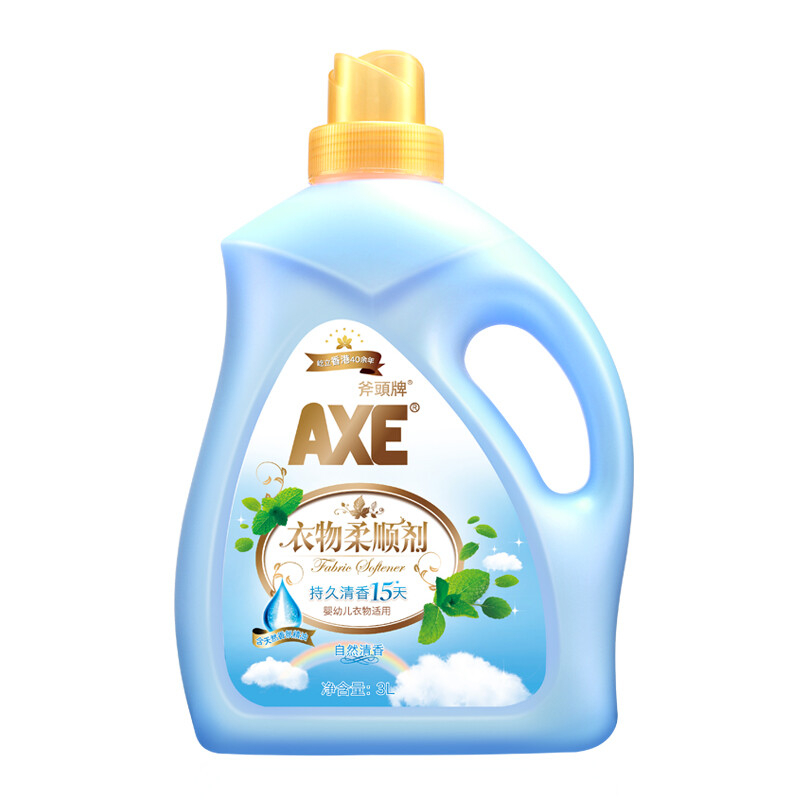 88VIP：AXE 斧头 自然清香衣物柔顺剂 除菌留香 3000ml 23.48元