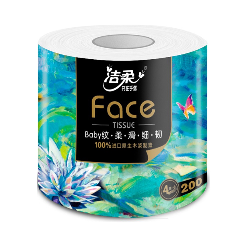 洁柔 油画Face系列 加厚4层有芯卷纸 200g 27卷