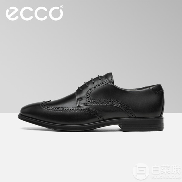 限尺码，ECCO 爱步 Melbourne墨本系列 男士真皮雕花牛津鞋501元