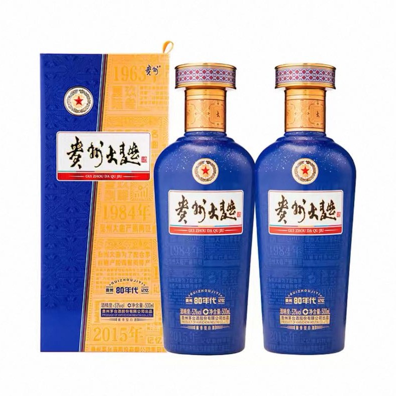 88VIP：茅台 贵州大曲80年代3.0升级版酱香型白酒53度500mL*6瓶整箱装 852.05元