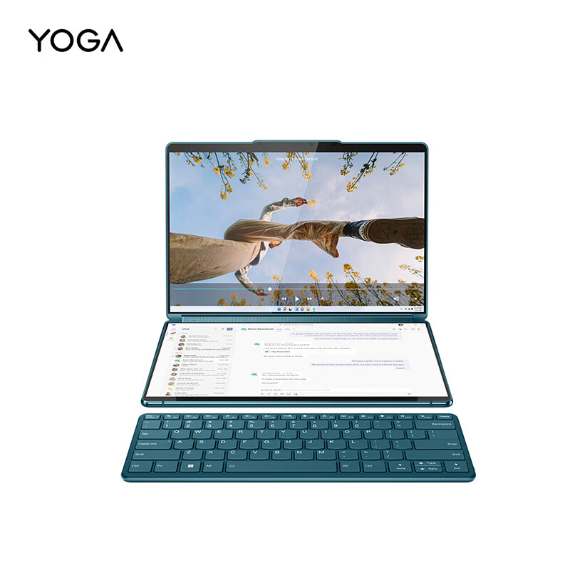 Lenovo 联想 YOGA Book 9i 十三代酷睿版 13.3英寸 轻薄本 雾海蓝 15999元