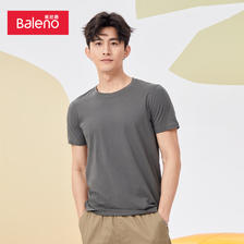 plus会员：班尼路（Baleno）短袖t恤男纯色体恤情侣款 多色可选 28.27元