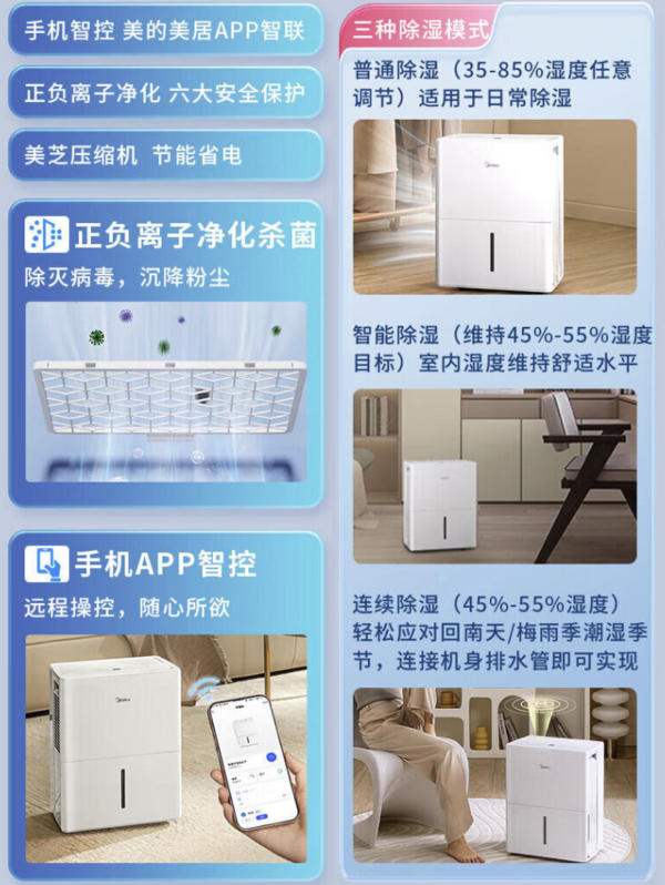 Midea 美的 CF30BD/N7-DP5 除湿机 30L/D