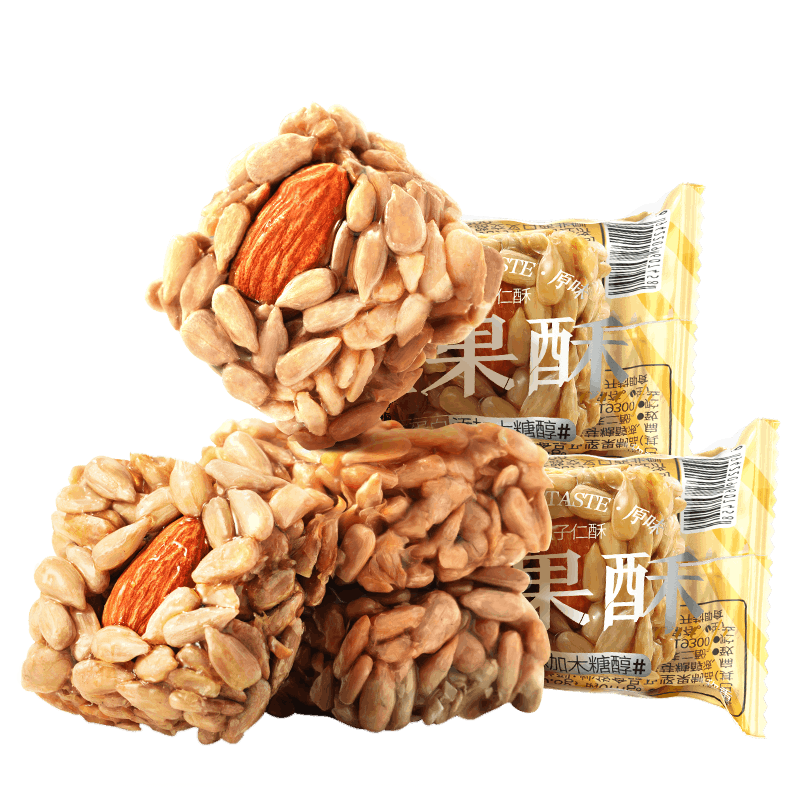 首购：三只松鼠 巴旦木瓜子仁酥 490g（约70袋） 7.3元（需试用、需入会）