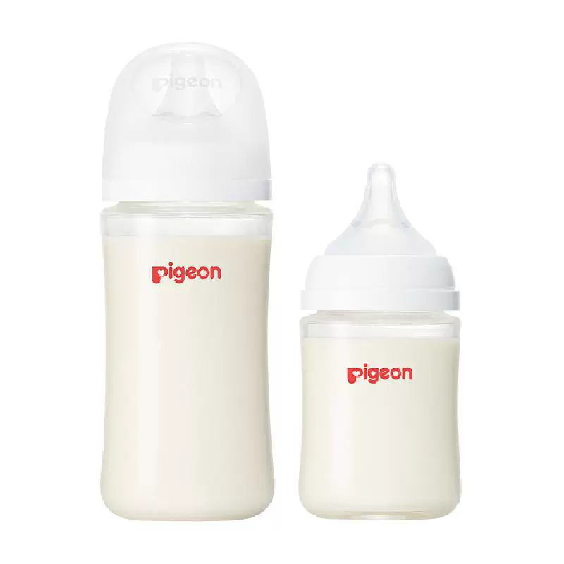 Pigeon 贝亲 婴儿宽口径玻璃奶瓶套装160ml+240ml（适合0-6个月） ￥163.97