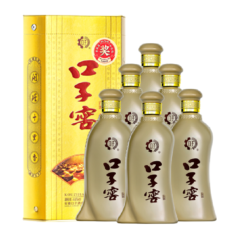 口子窖 5年型46度兼香型白酒500ML*6瓶整箱 ￥541.99