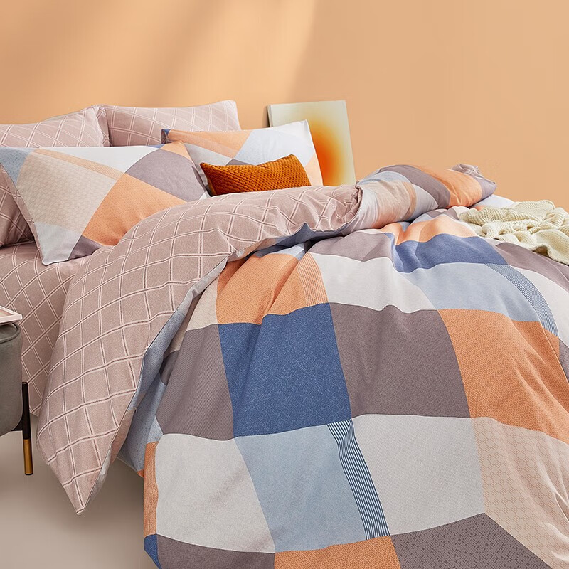 lovo乐蜗家纺床上磨毛四件套遐想咖色15米床被套200x230cm891元需用券