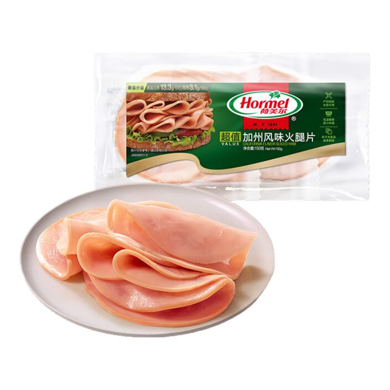 荷美尔（Hormel）超值加州风味火腿片150g*6件+凑单 49.14元（合8.19元/件）