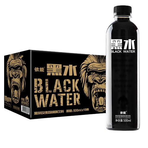 依能 黑水玫瑰荔枝味果味饮料 500ml*15瓶 38.9元