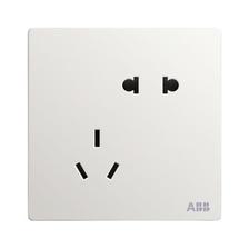 ABB 轩致系列 AF205 斜五孔插座 雅典白 15.9元