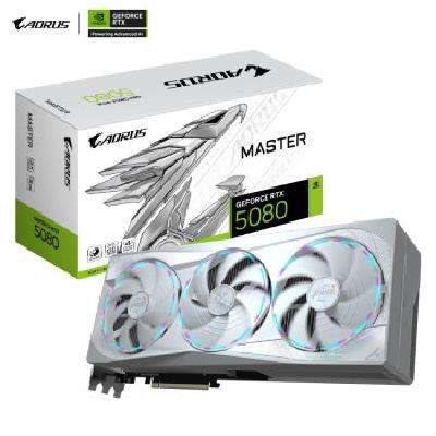 5号20点：Gigabyte 技嘉 超级雕-ICE GeForce RTX 5080 AORUS MASTER 16G DLSS4 显卡 11242.51元