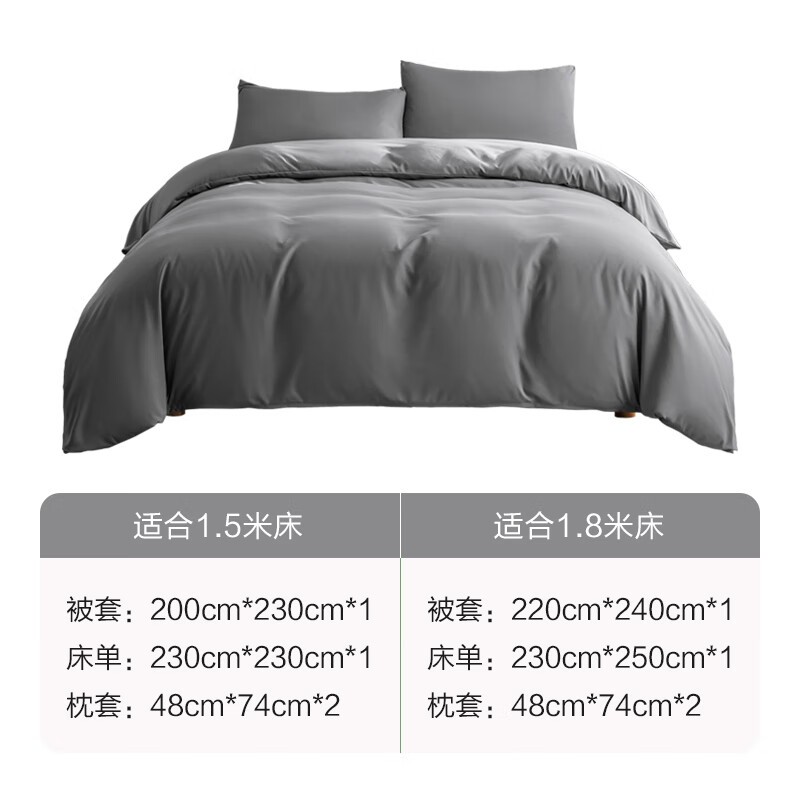 移动端、京东百亿补贴:京东京造 悦柔四件套 A类一等品120g 1.5m 89元