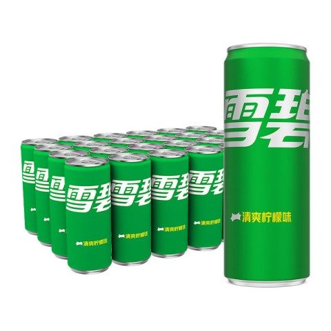 淘金币可用、88VIP：雪碧 汽水 清爽柠檬味 330ml*24罐 30.47元淘金币到手29.44元