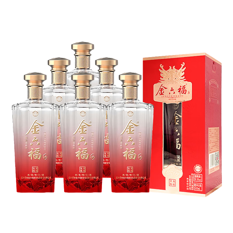 金六福 50.8度 500mL 1瓶 金龙报福 35.9元（需试用）