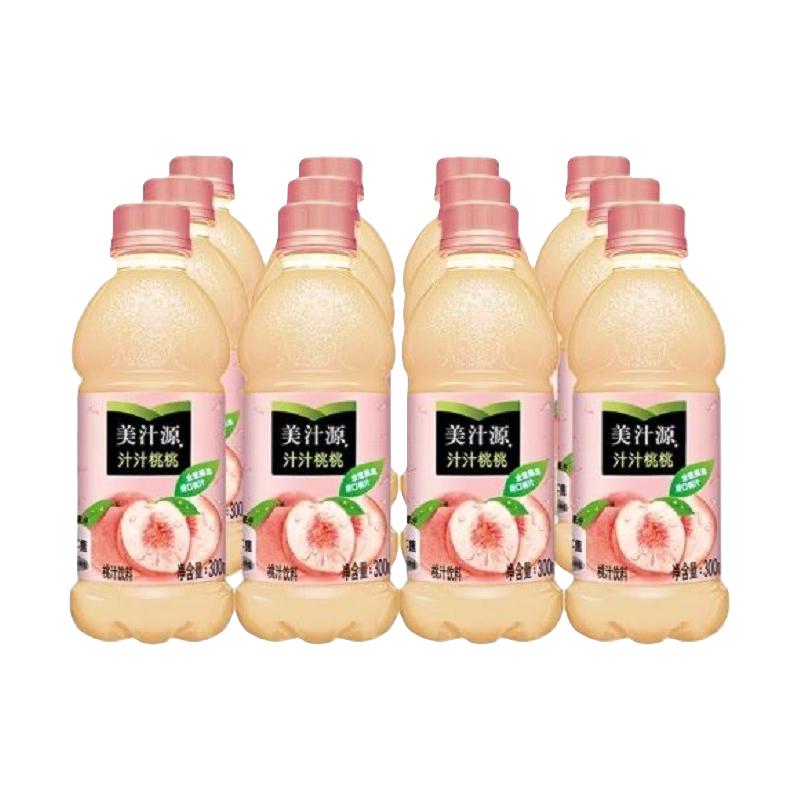 美汁源 Coca-Cola 可口可乐 美汁源 Minute Maid 汁汁桃桃 桃汁饮料 300ml*12瓶 10.3元