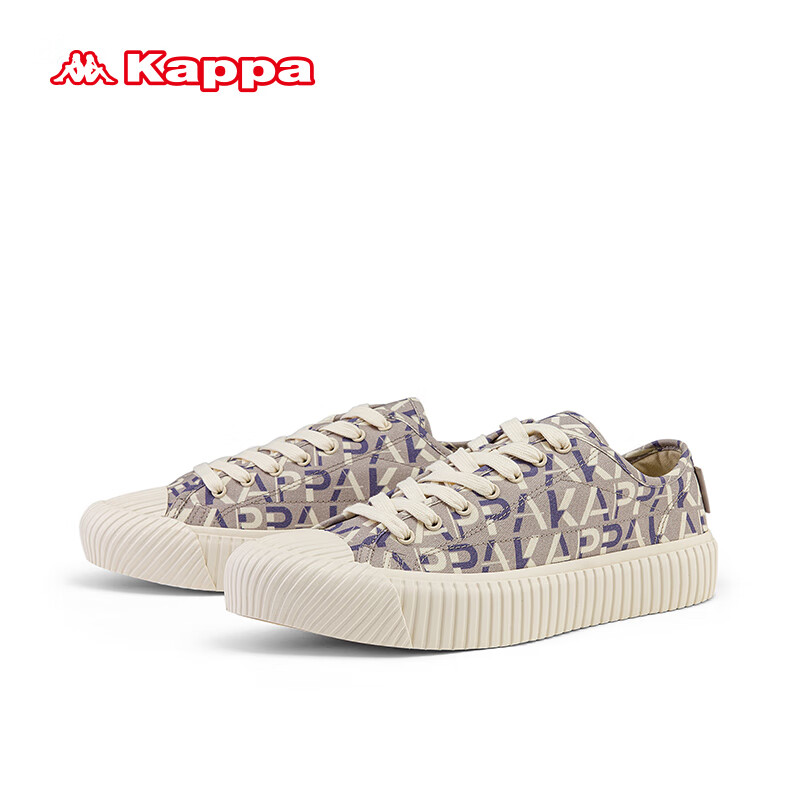 plus会员:KAPPA卡帕 夏季清仓帆布鞋 K0CX5VS08D-1561火山灰/鹭羽白 33.06元（需用劵
