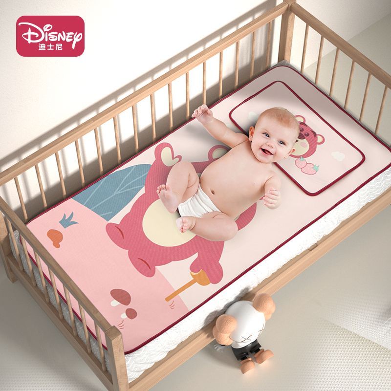 百亿补贴：Disney 迪士尼 婴儿凉席夏季冰丝凉垫幼儿园新生宝宝午睡专用床