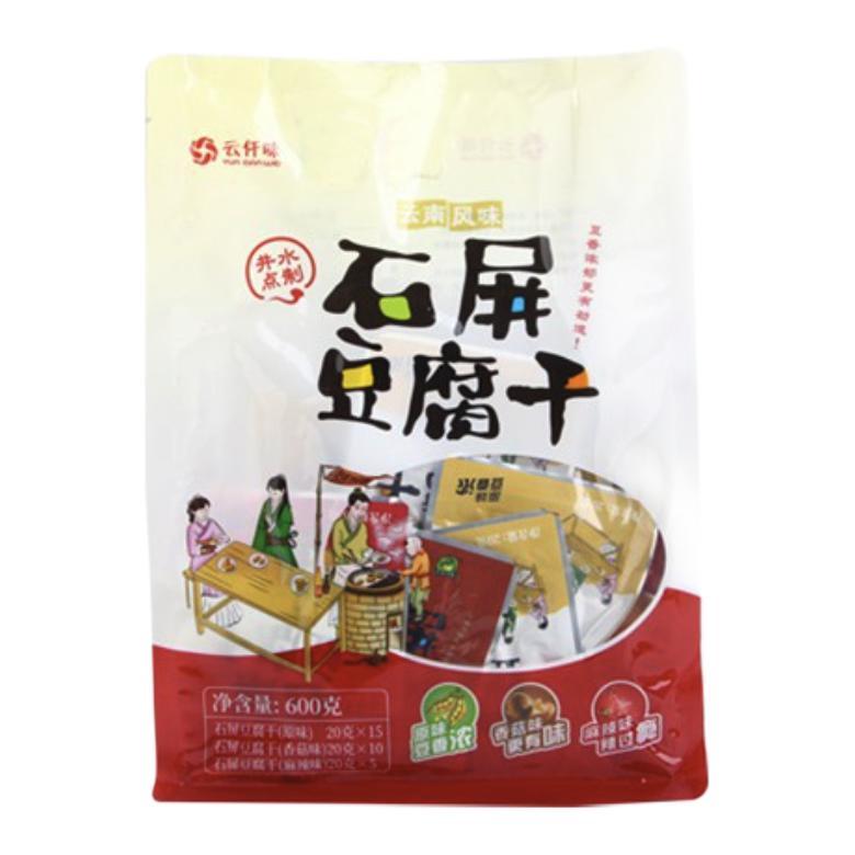 云仟味 石屏豆腐干组合装 3口味 600g（原味+香菇味+麻辣味） 55.17元