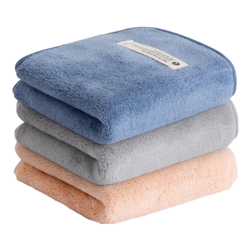 三利 儿童纯棉吸水速干珊瑚绒毛巾 30*60 樱花粉+月岩灰+水冰蓝 3条 15.74元（