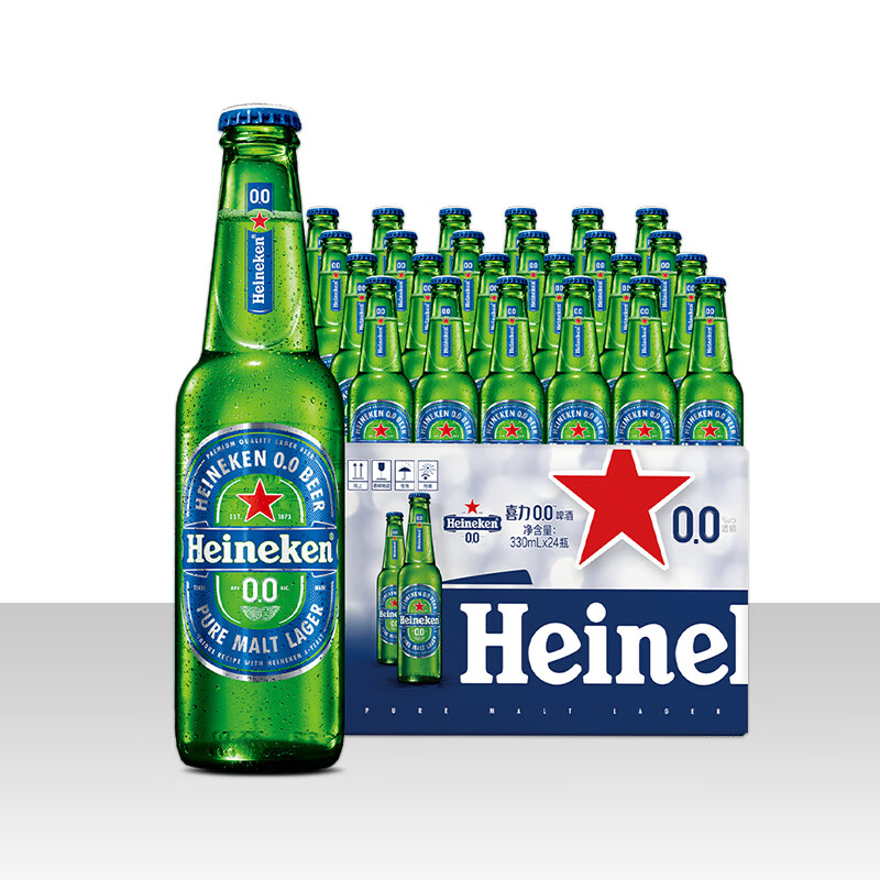 Heineken 喜力 0.0啤酒330ml*24瓶 163元