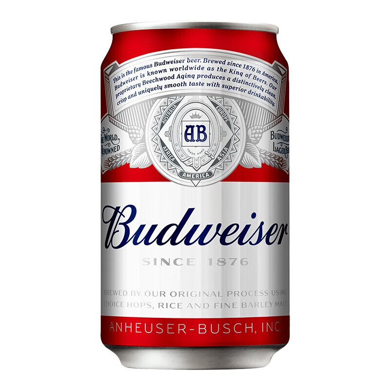 Budweiser 百威 经典醇正啤酒 330ml*24听 86.9元