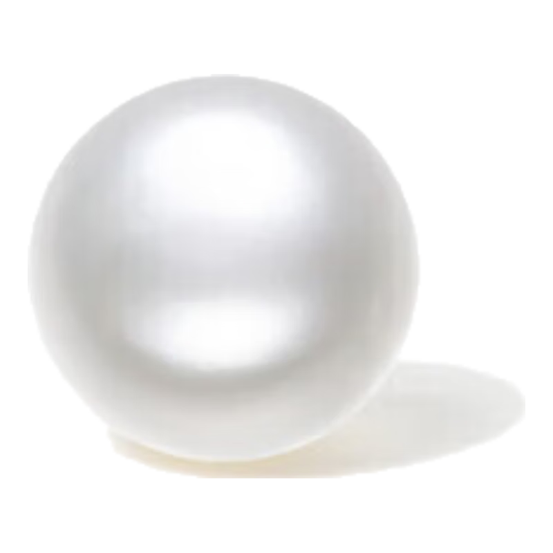 周六福 S925银珍珠耳钉耳饰女馒头珠 9.5-10.5mm 129元（需用券）