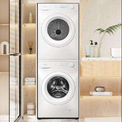 双11狂欢：Midea 美的 洗烘套装 10KG滚筒洗衣机+热泵烘干机 MG100V11FPRO+MH100V11F 2