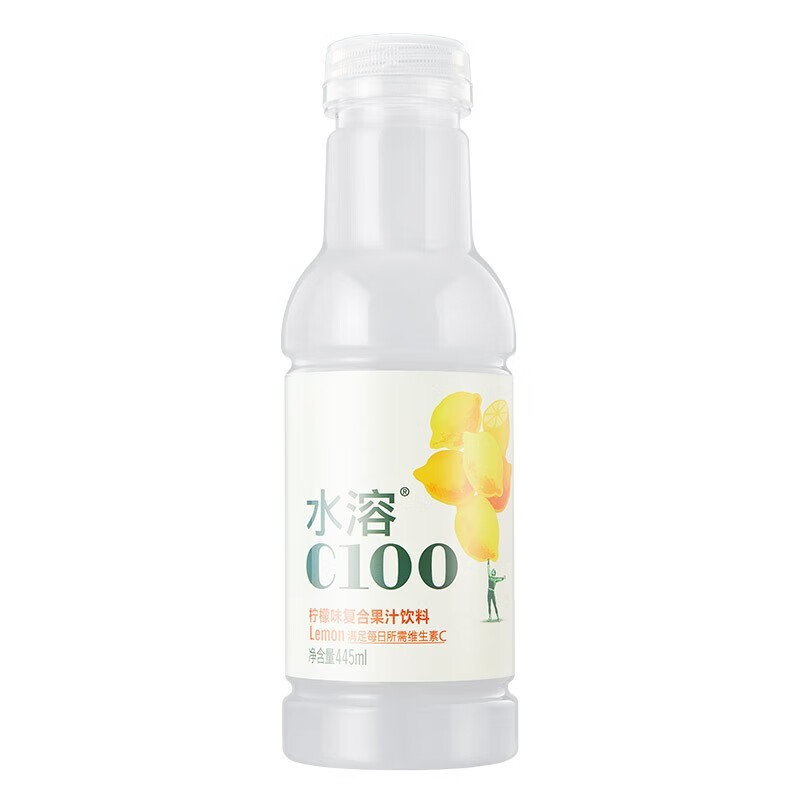 NONGFU SPRING 农夫山泉 水溶C100复合果汁饮料 柠檬味 445ml*15瓶 42.69元（需用券