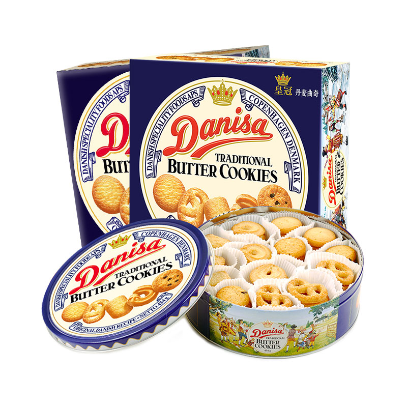 88VIP：皇冠丹麦曲奇 皇冠进口零食曲奇饼干163g 9.9元（需买8件，需用券）